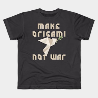 Make origami not war Kids T-Shirt